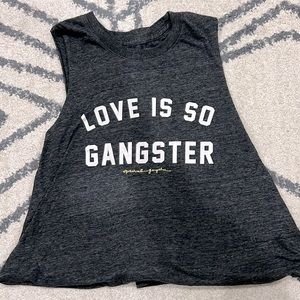 Spiritual gangster cropped tank